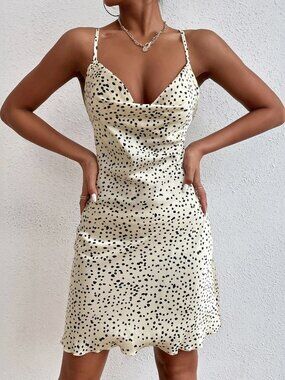 Which We Want Cowl Neck Slip Dress - sz Medium